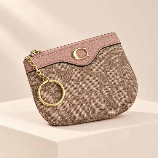 Floréa Monogram Mini Wallet — ivory studio product photograph