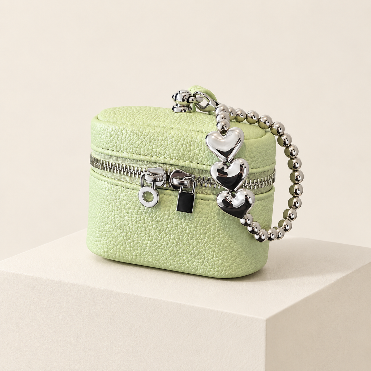 Mini Headphone Case — Green — ivory studio photograph