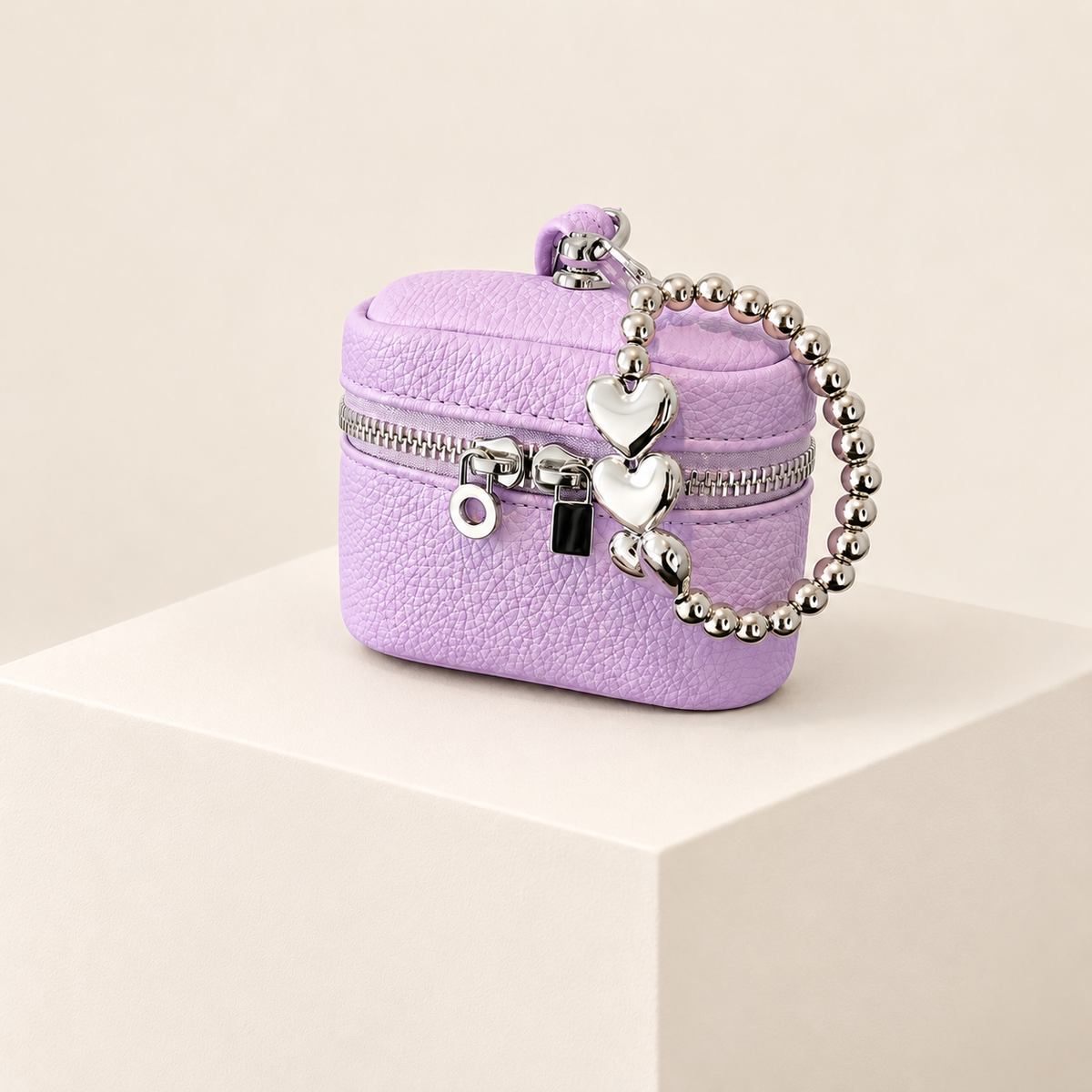 Mini Headphone Case — Purple — ivory studio photograph