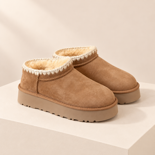 Sorella Cow Suede Winter Ankle Boots — studio product photograph