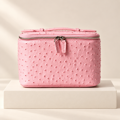 Montara Textured Cosmetic Case — ivory studio product photograph