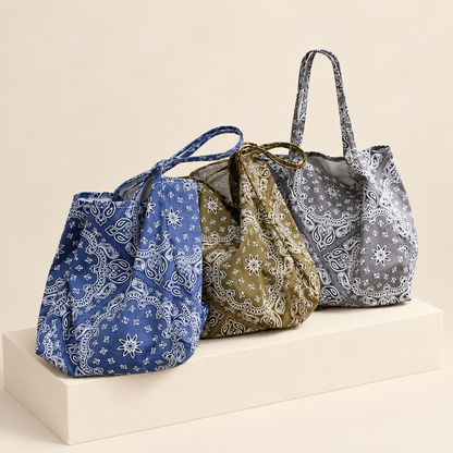 Paiselle Retro Canvas Tote Bag — ivory studio gallery photograph