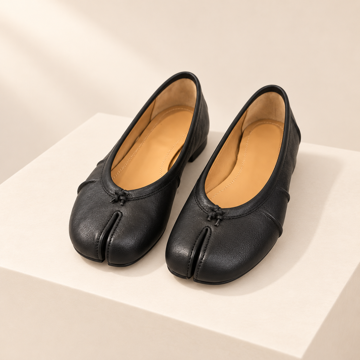 Tabielle Split-Toe Mule Flats — studio product photograph