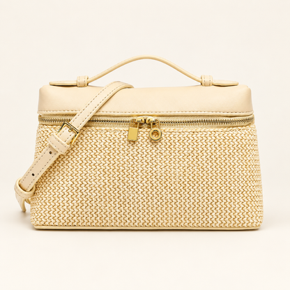 Velmora Geometric Pattern Bag — ivory studio gallery photograph