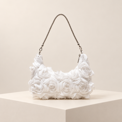 Rosavelle Rosette Shoulder Bag — ivory studio gallery photograph