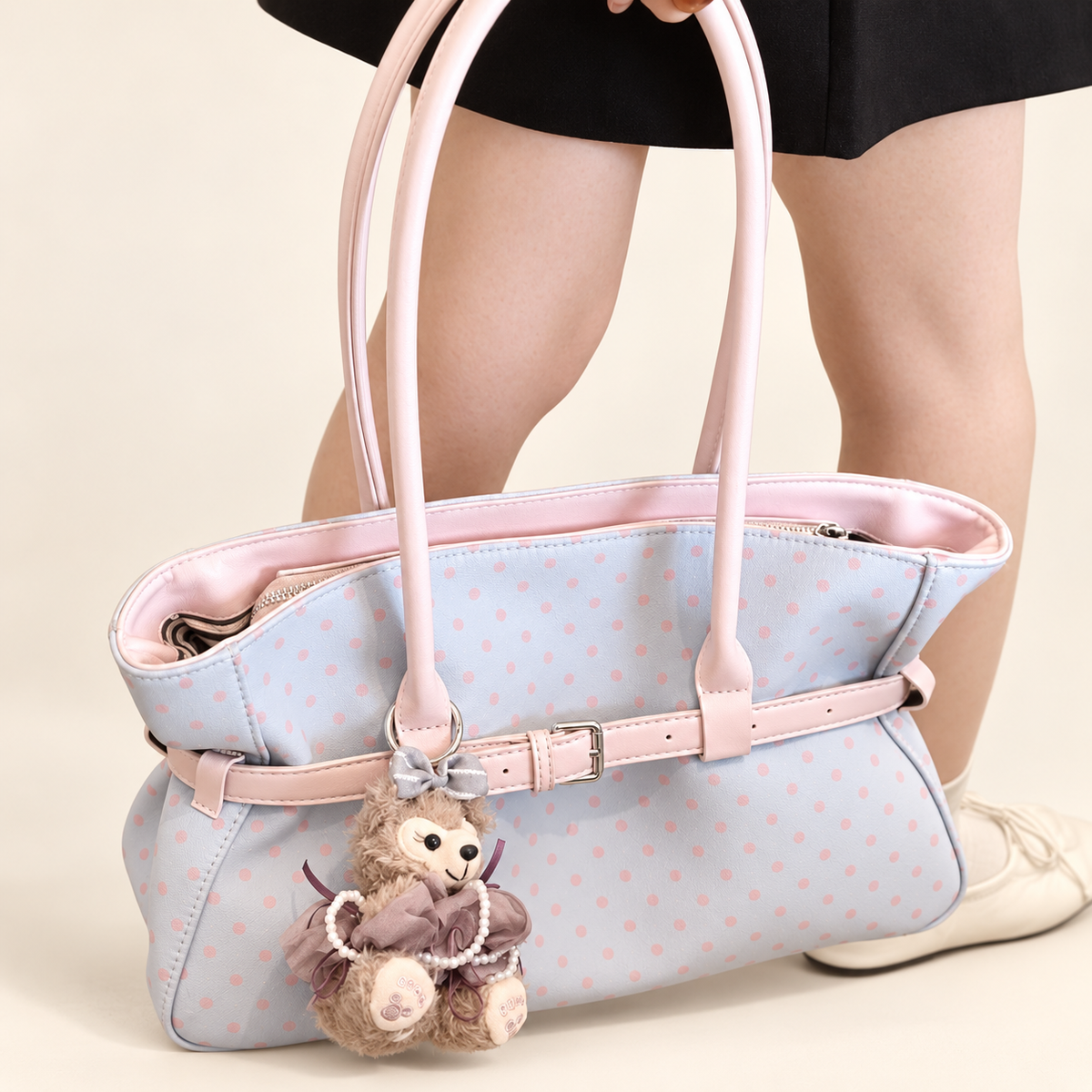 Avelora Polka Dot Shoulder Tote — additional product view