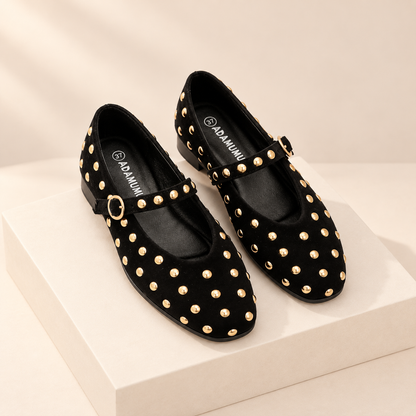 Élanora Sequin Ballet Flats — studio product photograph