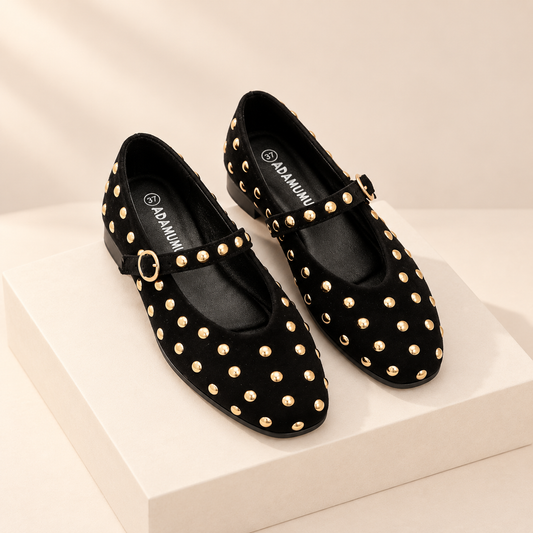 Élanora Sequin Ballet Flats — studio product photograph