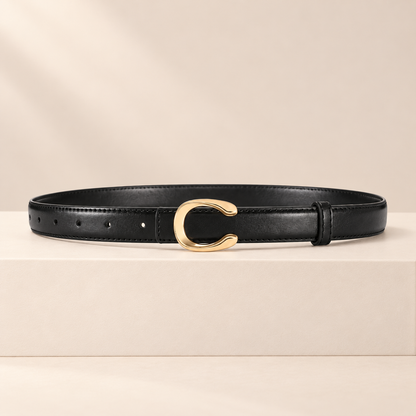 Céliane Letter Buckle Belt — studio product photograph