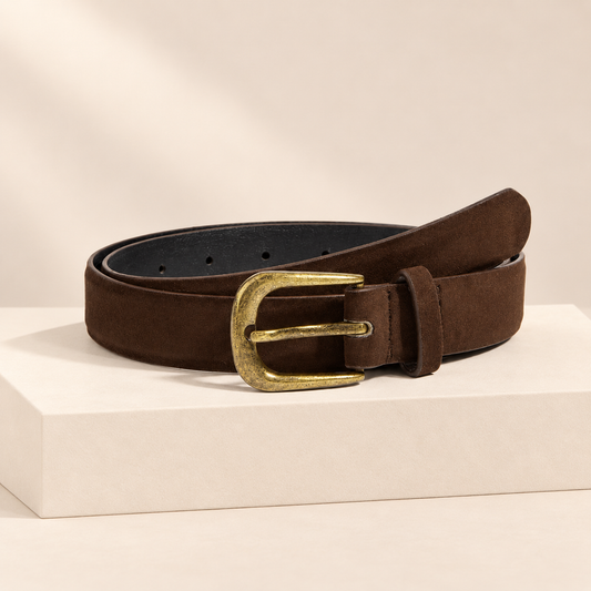 Velmora Retro Square Buckle Waist Belt — studio product photograph