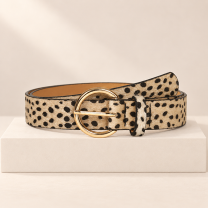Wildora Leopard Print Belt — studio product photograph