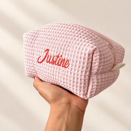 Elowyn Personalised Textured Cosmetic Pouch – Saint & Rose