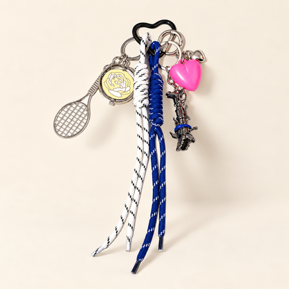 KnotPop Multi-Charm Woven Rope Keychain — G