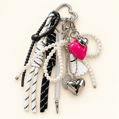 RallyKnot Baseball Rope Bag Charm — Badminton
