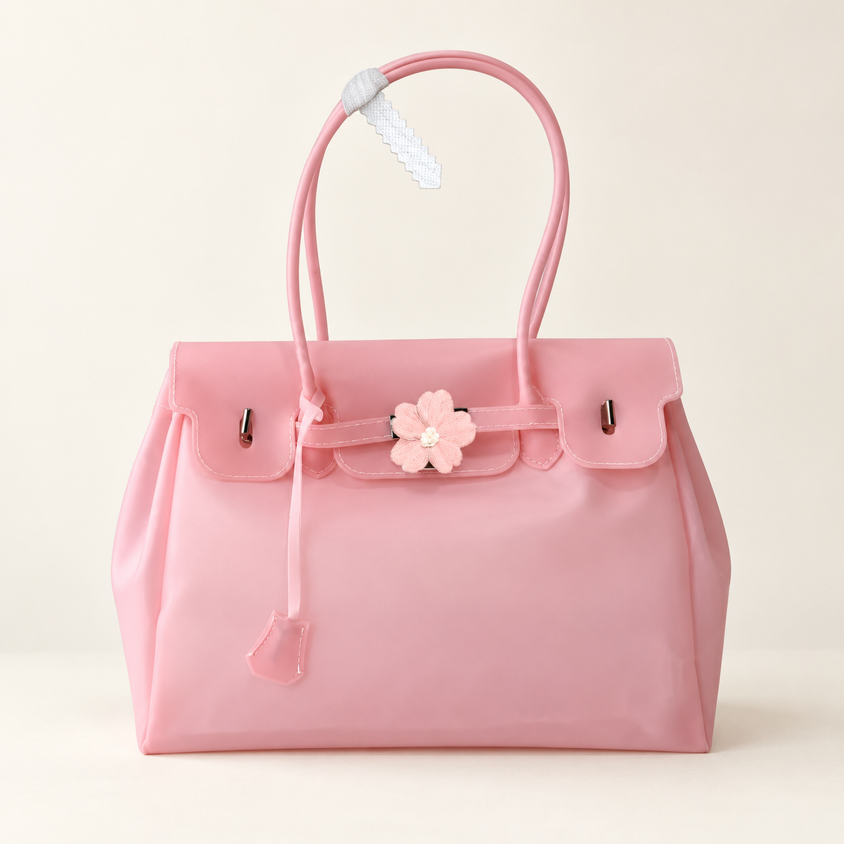 Celestia Lightweight Jelly Tote Bag — Light pink