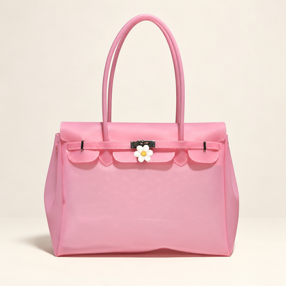 Celestia Lightweight Jelly Tote Bag — Pink