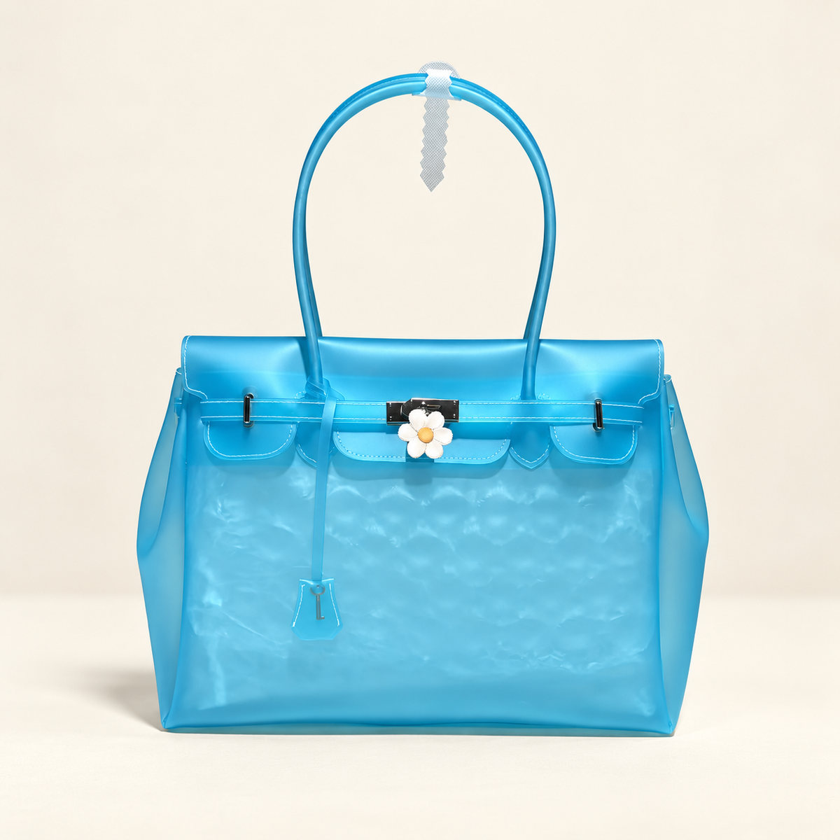 Celestia Lightweight Jelly Tote Bag — Blue