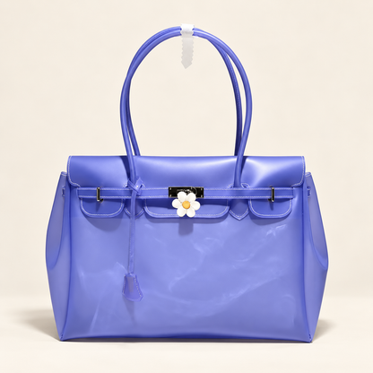 Celestia Lightweight Jelly Tote Bag — Deep purple