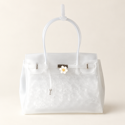 Celestia Lightweight Jelly Tote Bag — White