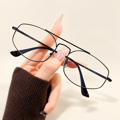Aviore Titanium Pilot Eyeglasses Frame — Black