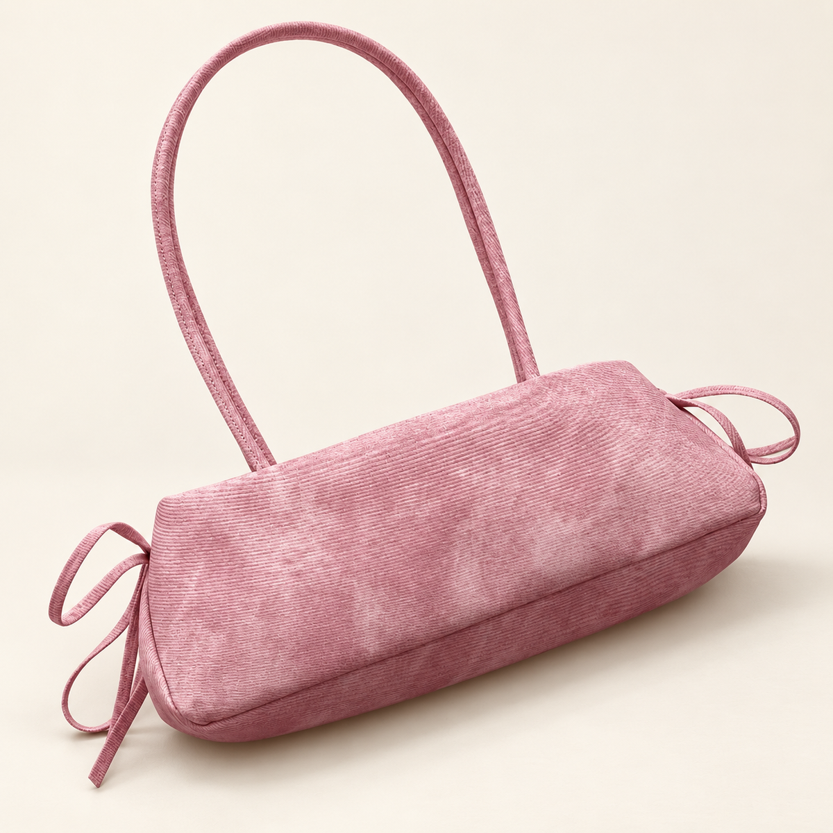 Bellavie Bow Square Shoulder Bag — Pink