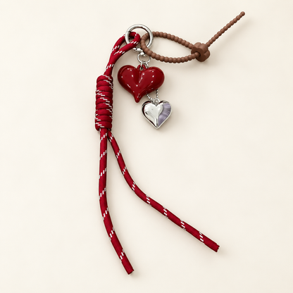 ChocoAmour Heart Bag Charm — Heart