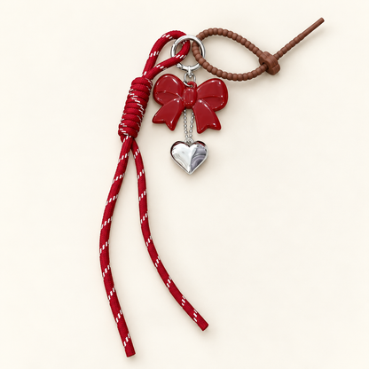 ChocoAmour Heart Bag Charm — Widebow