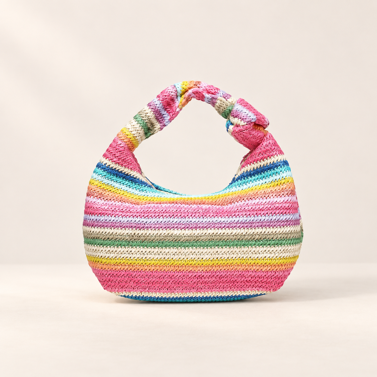 Isola Rainbow Woven-Look Handbag – Knotted Crescent Bag